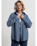 Рубашка Загадочная девушка (джинс) Б15168-4М