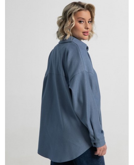 Рубашка Загадочная девушка (джинс) Б15168-4М