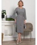 Платье Клодин (серое) П15178-4М