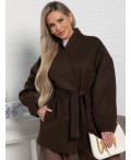 Пальто Мелания (горький шоколад) Б15185-5М