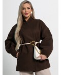 Пальто Мелания (горький шоколад) Б15185-5М