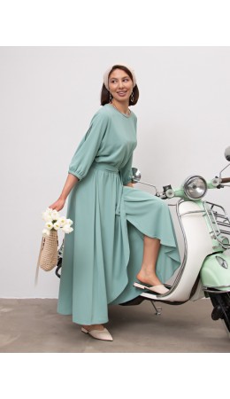 Платье Танго вдвоем (оливка) П15200-1М