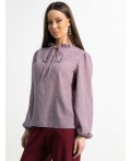 Блуза Анастейша (пыльно-сиреневая) Б15208-18М