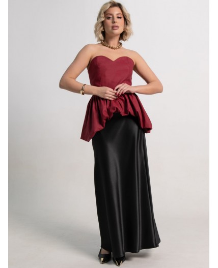 Корсет Эпатаж (вишневый) Б15216-53М