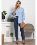 Рубашка хлопковая Рина (голубая) Б15225-53М