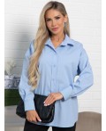 Рубашка хлопковая Рина (голубая) Б15225-53М