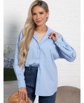 Рубашка хлопковая Рина (голубая) Б15225-53М