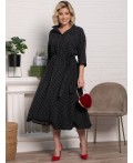 Платье Доминанта НЬЮ (черное/горох) П15242-16М
