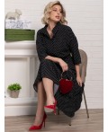 Платье Доминанта НЬЮ (черное/горох) П15242-16М