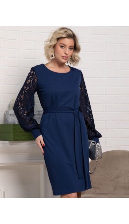 Платье Шарли (темно-синее) П15251-18М
