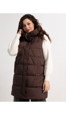 Жилет утепленный Вега (горький шоколад) Б15304-18М