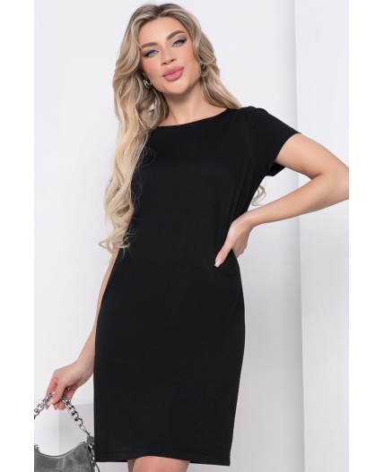 Платье Просто и со вкусом (черное) П8493