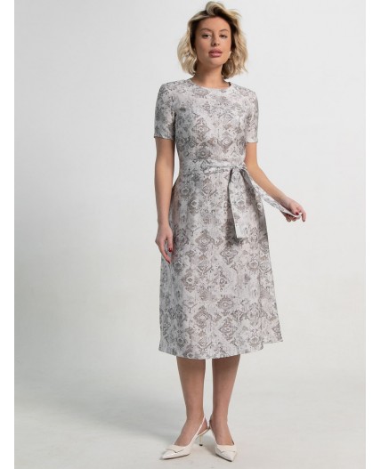 Платье Парижанка (серое) П15116-10М