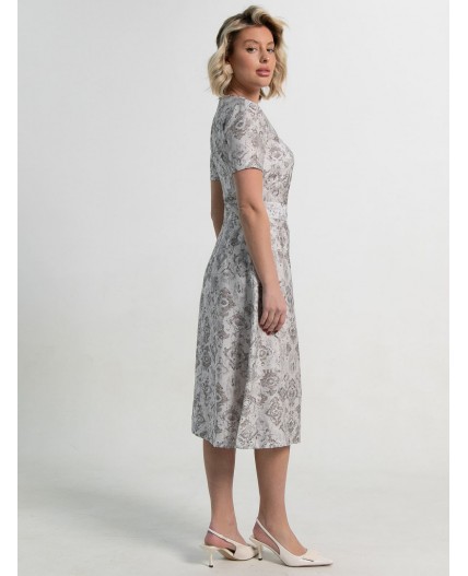 Платье Парижанка (серое) П15116-10М