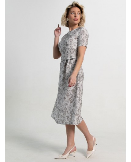 Платье Парижанка (серое) П15116-10М
