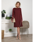 Платье Незнакомка (бордовое) П15129-30М