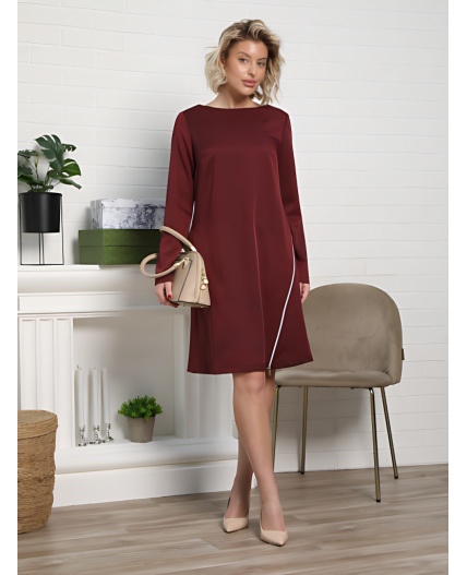 Платье Незнакомка (бордовое) П15129-30М