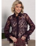 Блуза Изысканная (фиолетовая) Б15244-45М