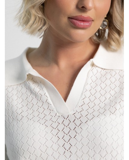 Поло Тихая роскошь (белое) Б15274-7М