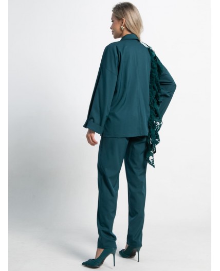 Костюм брючный Стилизация (изумруд) К15330-4М