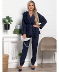Костюм брючный Стилизация (темно-синий) К15331-4М