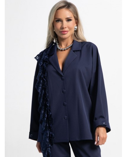 Костюм брючный Стилизация (темно-синий) К15331-4М