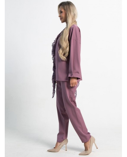 Костюм брючный Стилизация (нежно-розовый) К15332-4М