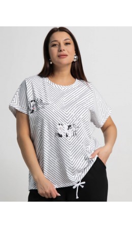 Блуза Ханна (белая) Б15356-20М