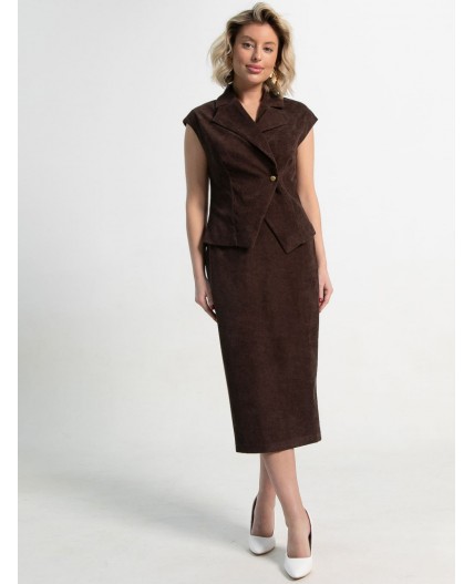 Юбка Ялта (шоколадная) Ю15361-10М