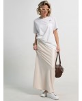 Юбка атласная Эвелин (сливочная) Ю15382-25М