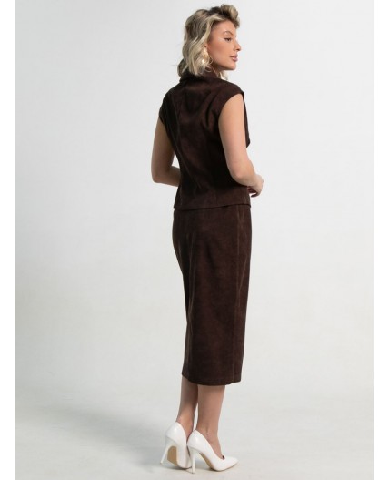 Жилет Анабель (шоколадный) Б15362-10М