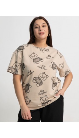 Футболка Бриса (бежевая) Б15372-20М