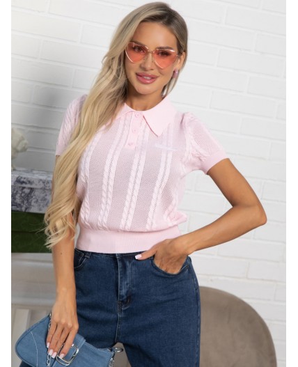 Поло Важный момент (розовое) Б15376-7М