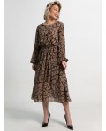 Платье Идиллия (бежево-черное) П15378-16М