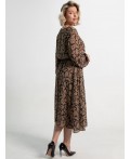 Платье Идиллия (бежево-черное) П15378-16М