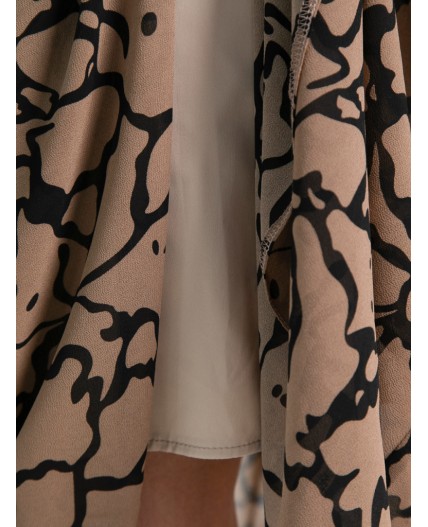 Платье Идиллия (бежево-черное) П15378-16М