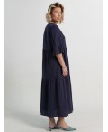 Платье бохо Марисоль (темно-синее) П15387-8М