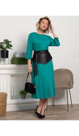 Платье Эмилия (зеленое море) П15388-18М
