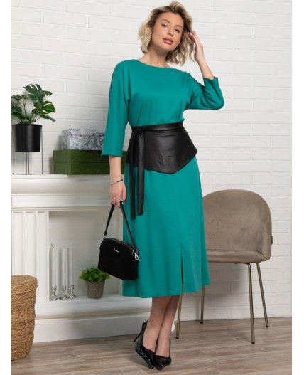 Платье Эмилия (зеленое море) П15388-18М