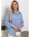Блуза На пульсе моды (голубая) Б15418-1М