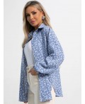 Блуза На пульсе моды (голубая) Б15418-1М