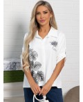 Блуза Экзотика (белая) Б15424-18М