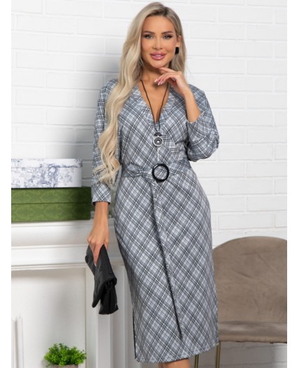 Платье Фокси (серое) П15438-4М
