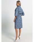 Платье хлопковое Стоун (синее) П15450-4М