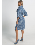Платье хлопковое Стоун (сине-белое) П15449-4М