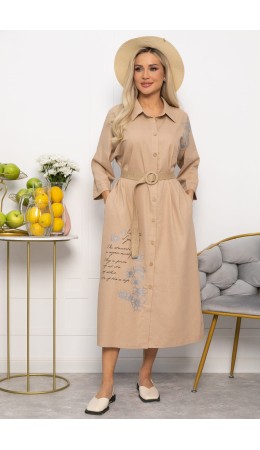 Платье Мирослава (бежевое) П15469-7М