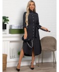 Платье-рубашка Долли (черное) П15482-10М