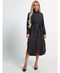Платье-рубашка Долли (черное) П15482-10М
