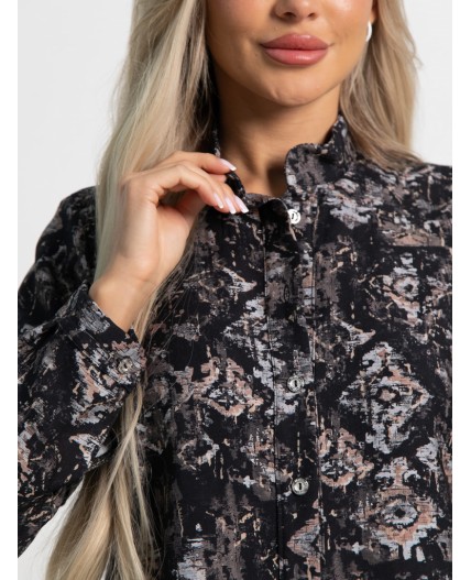 Платье-рубашка Долли (разноцветное) П15483-10М