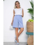 Костюм с шортами Мерано (бело-голубой) К15339-5М